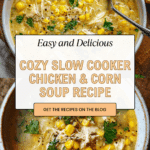 Easy Slow Cooker Chicken and Corn Soup Recipe