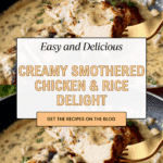 Creamy Smothered Chicken and Rice Recipe