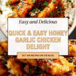 Honey Garlic Chicken Recipe