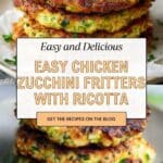 Chicken Zucchini Fritters Recipe