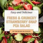 Strawberry, Snap Pea, and Mixed Green Salad Recipe
