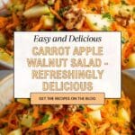 Carrot Apple and Walnut Salad Recipe