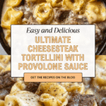 Cheesesteak Tortellini in Rich Provolone SauceIngredients Recipe