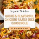 Easy Chicken Fajita Rice Casserole Recipe