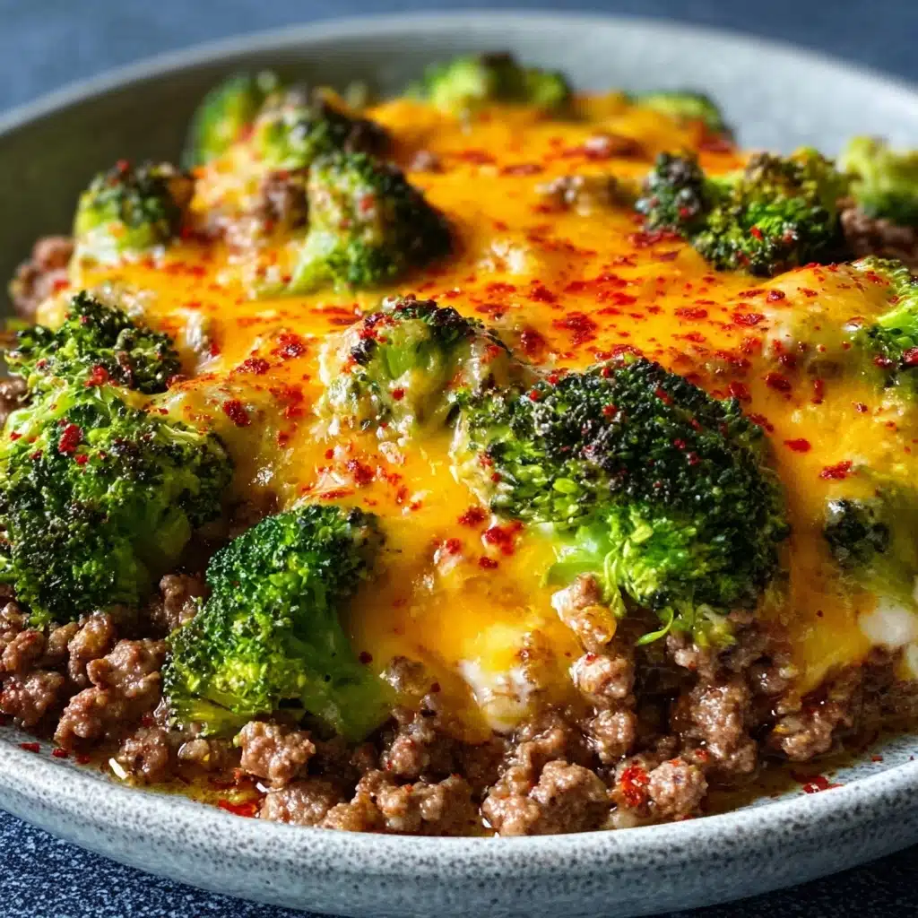 Keto Hamburger Broccoli Skillet Recipe - Recipe Image
