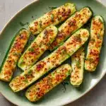 Tender Cheesy Zucchini Steaks Recipe