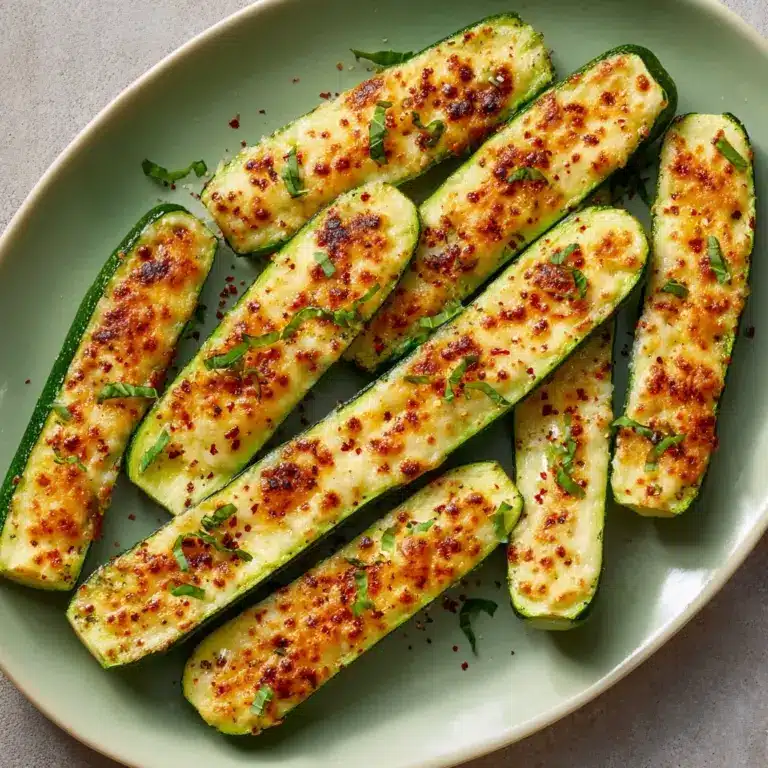 Tender Cheesy Zucchini Steaks Recipe
