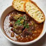 French Onion Beef Short Rib Soup Recipe