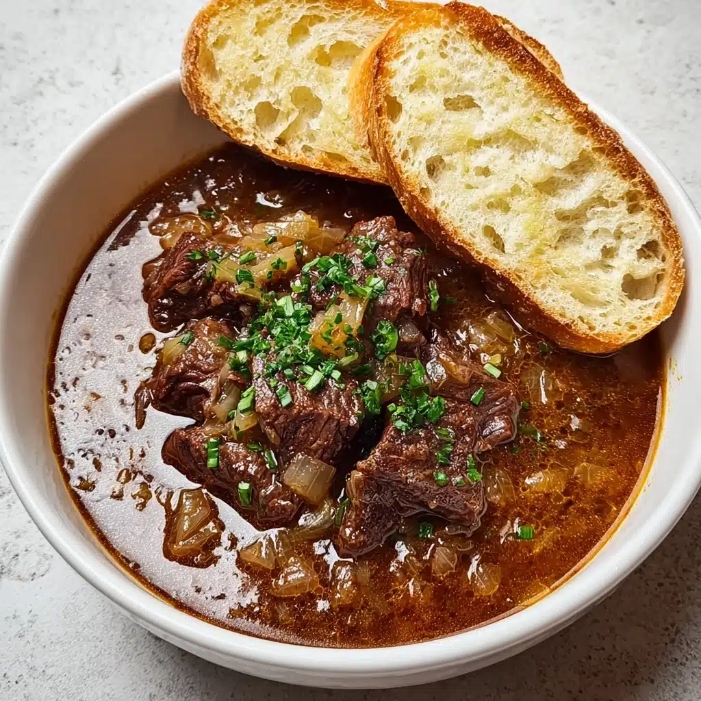 French Onion Beef Short Rib Soup Recipe - Recipe Image