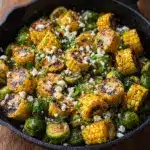 Top with Crema: Once the Brussels sprouts are roasted, drizzle the crema generously over the sprouts Recipe