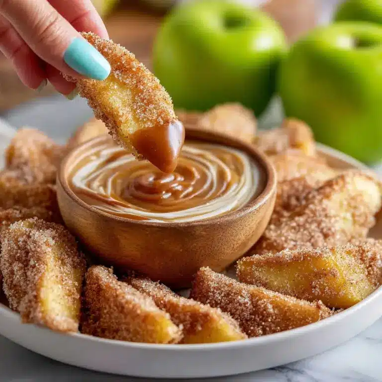 Apple Fries with Caramel Cream Dip Recipe