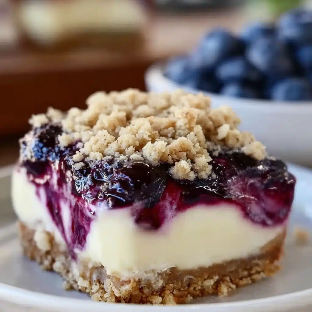 Cream Cheese Lemon Dessert with Blueberry Topping Recipe - Recipe Image