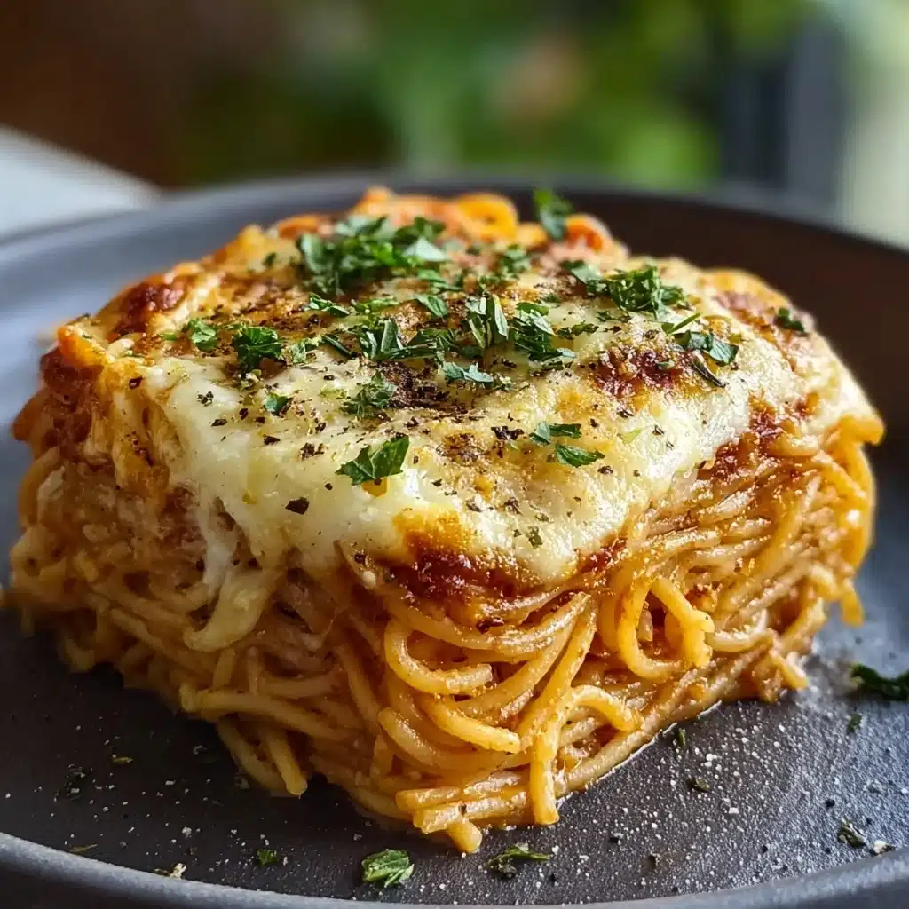 Baked Cream Cheese Spaghetti Casserole Recipe - Recipe Image