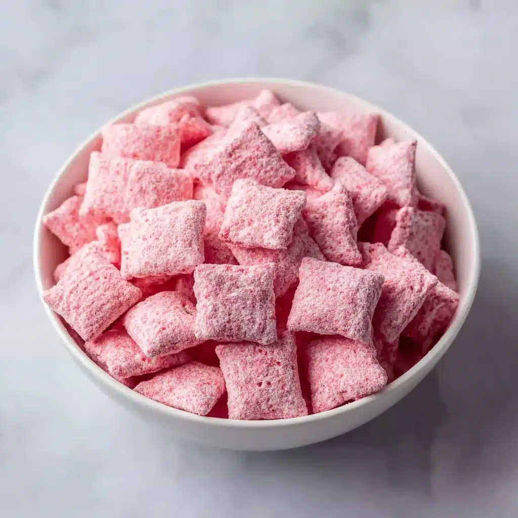 Easy Strawberry Shortcake Puppy Chow Recipe - Recipe Image