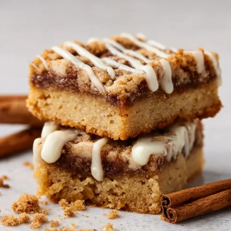 Cinnamon Roll Blondies Recipe