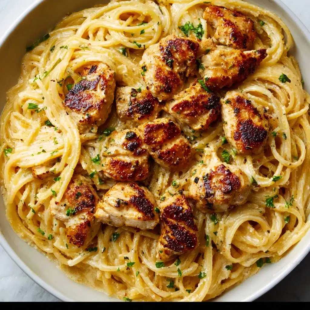 the best Cowboy Butter Chicken Linguine Recipe - Recipe Image