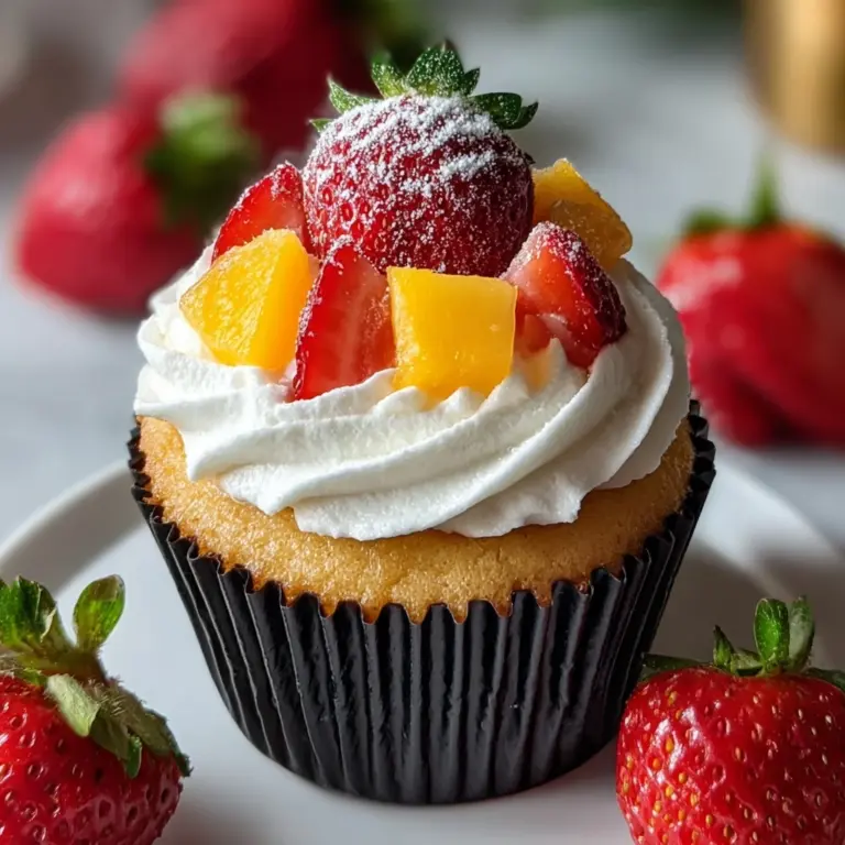 Strawberry Mango Cupcakes Recipe