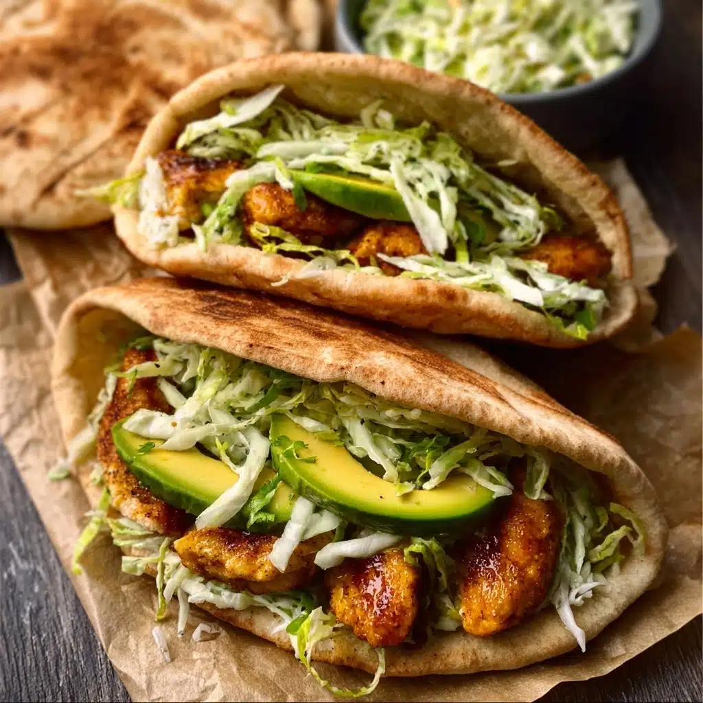 Sheet Pan Chicken Pitas with Herby Ranch Slaw Recipe - Recipe Image
