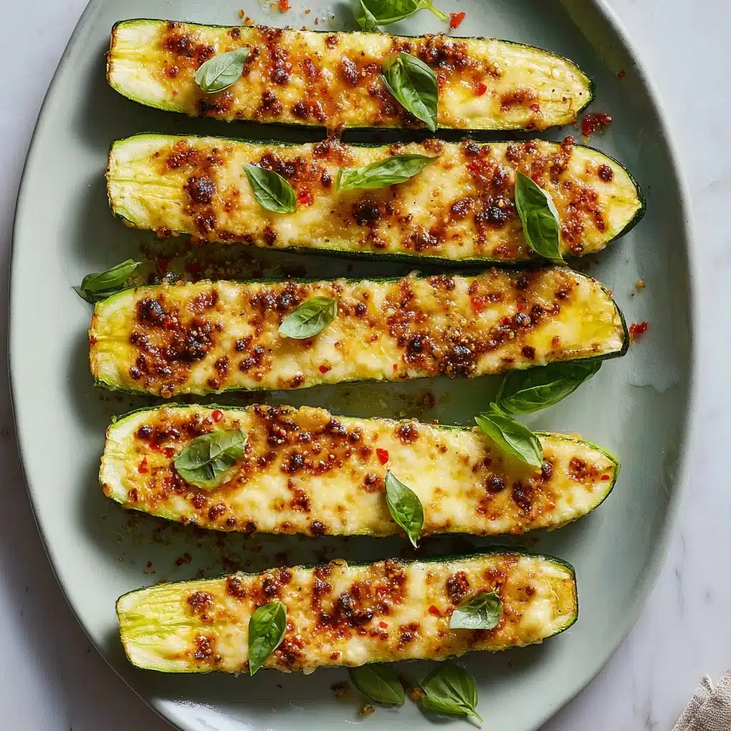 Tender Cheesy Zucchini Steaks Recipe - Recipe Image