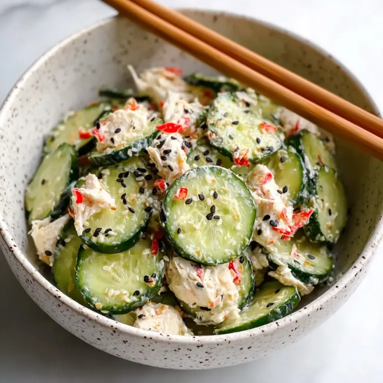 Easy California Roll Cucumber Salad Recipe