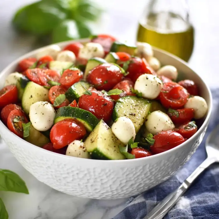 Cucumber Caprese Salad Recipe