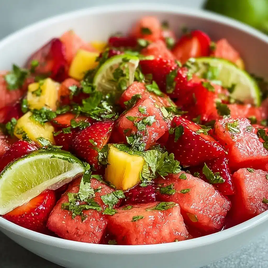 Strawberry Watermelon Salad with Refreshing Honey Recipe - Recipe Image