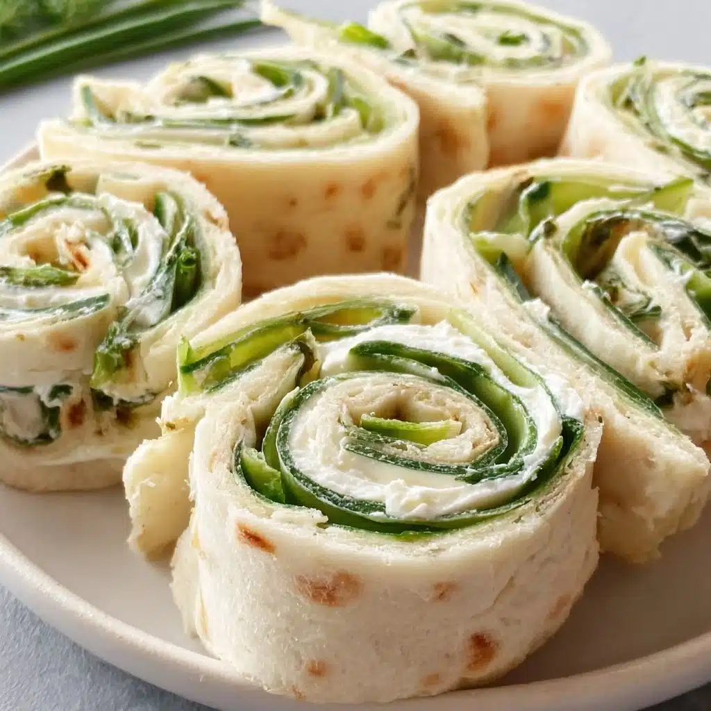 Light and Refreshing Cucumber Dill Pinwheels Recipe - Recipe Image