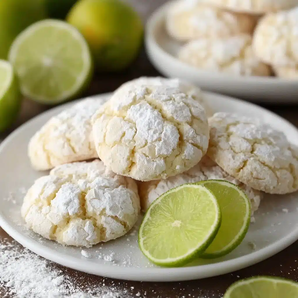 Coconut Key Lime Crinkle Cookies Recipe - Recipe Image