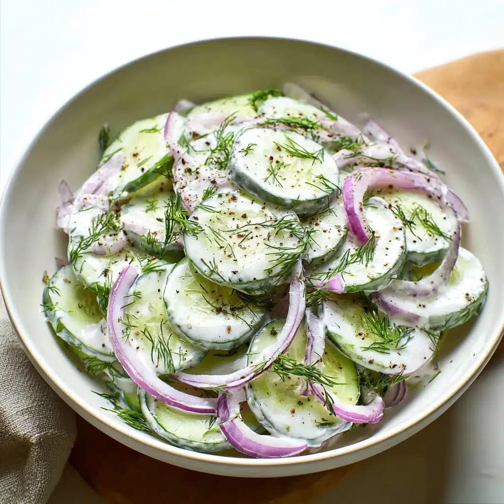 Creamy Cucumber Salad Recipe - Recipe Image