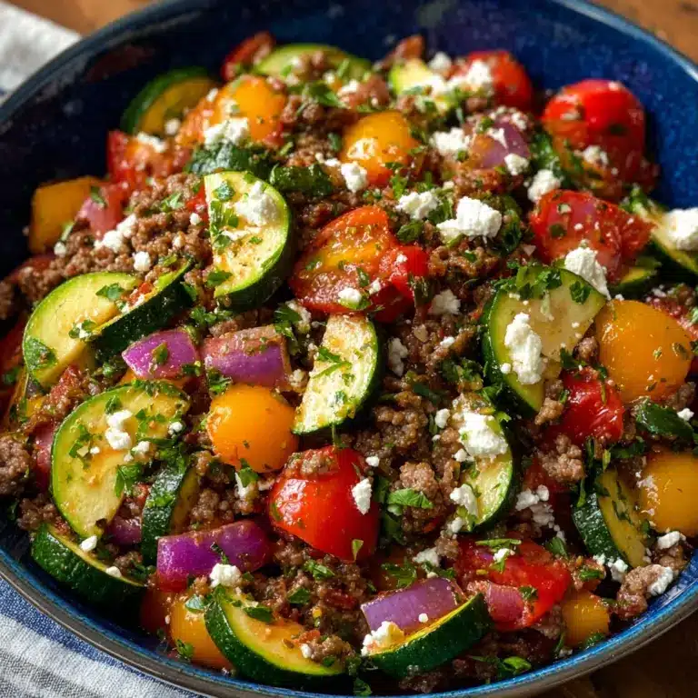 Mediterranean Ground Beef Stir Fry Recipe