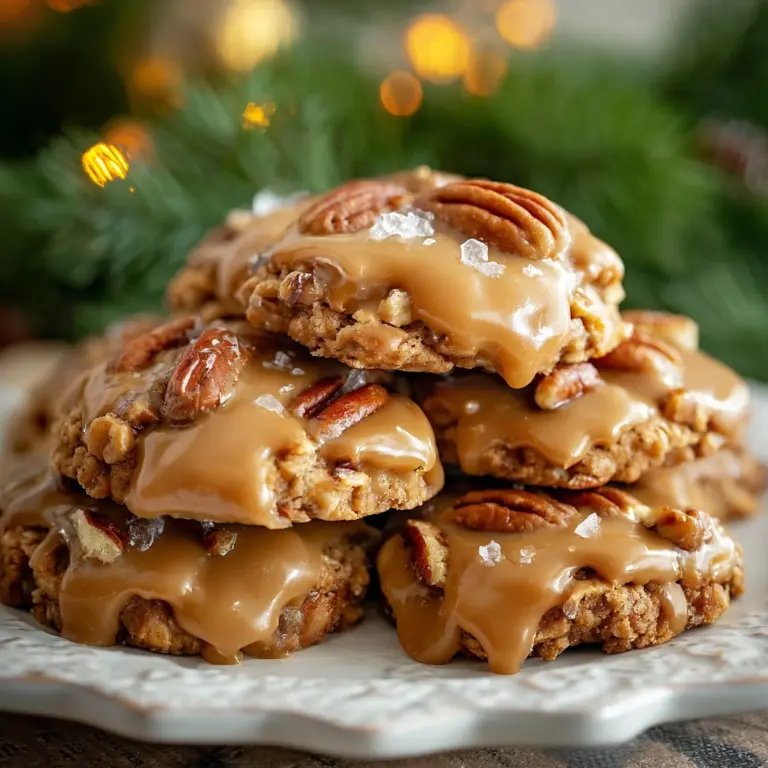 No-Bake Coconut Pecan Praline Cookies Recipe