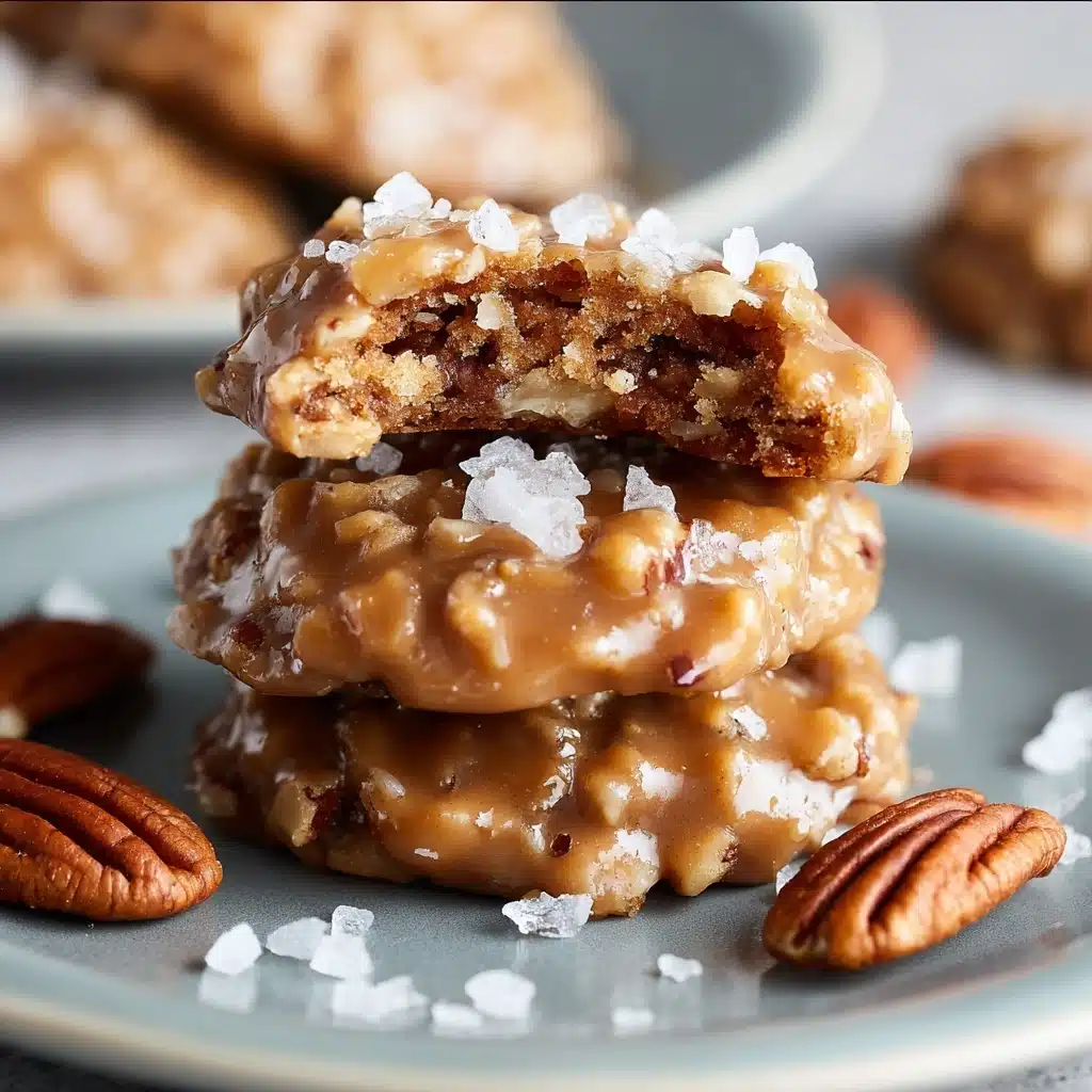 No-Bake Coconut Pecan Praline Cookies Recipe - Recipe Image