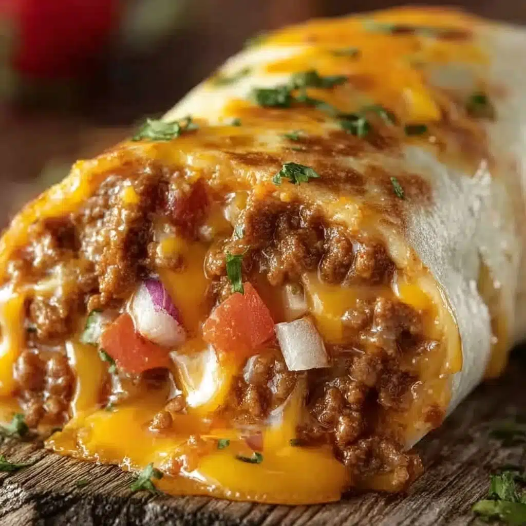 Taco Bell Inspired Beefy Melt Burrito Recipe - Recipe Image
