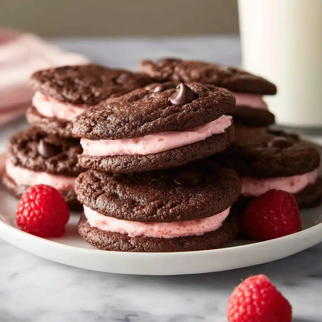 Chocolate Raspberry Sandwich Cookies Recipe