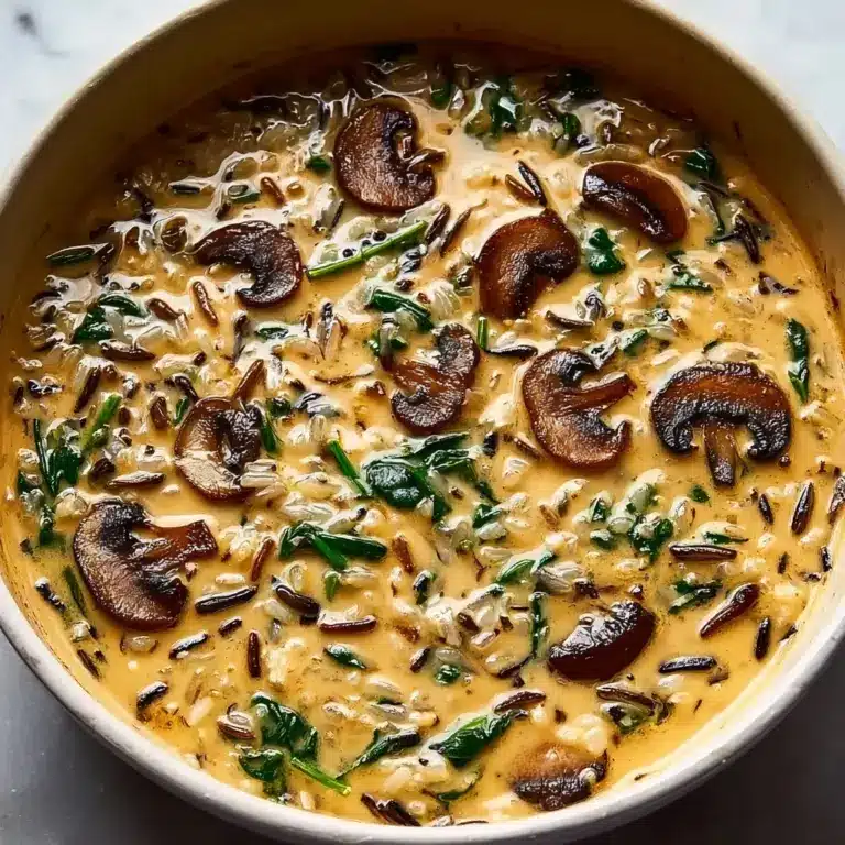 Indulge in Creamy Wild Rice and Mushroom Soup Delight Recipe