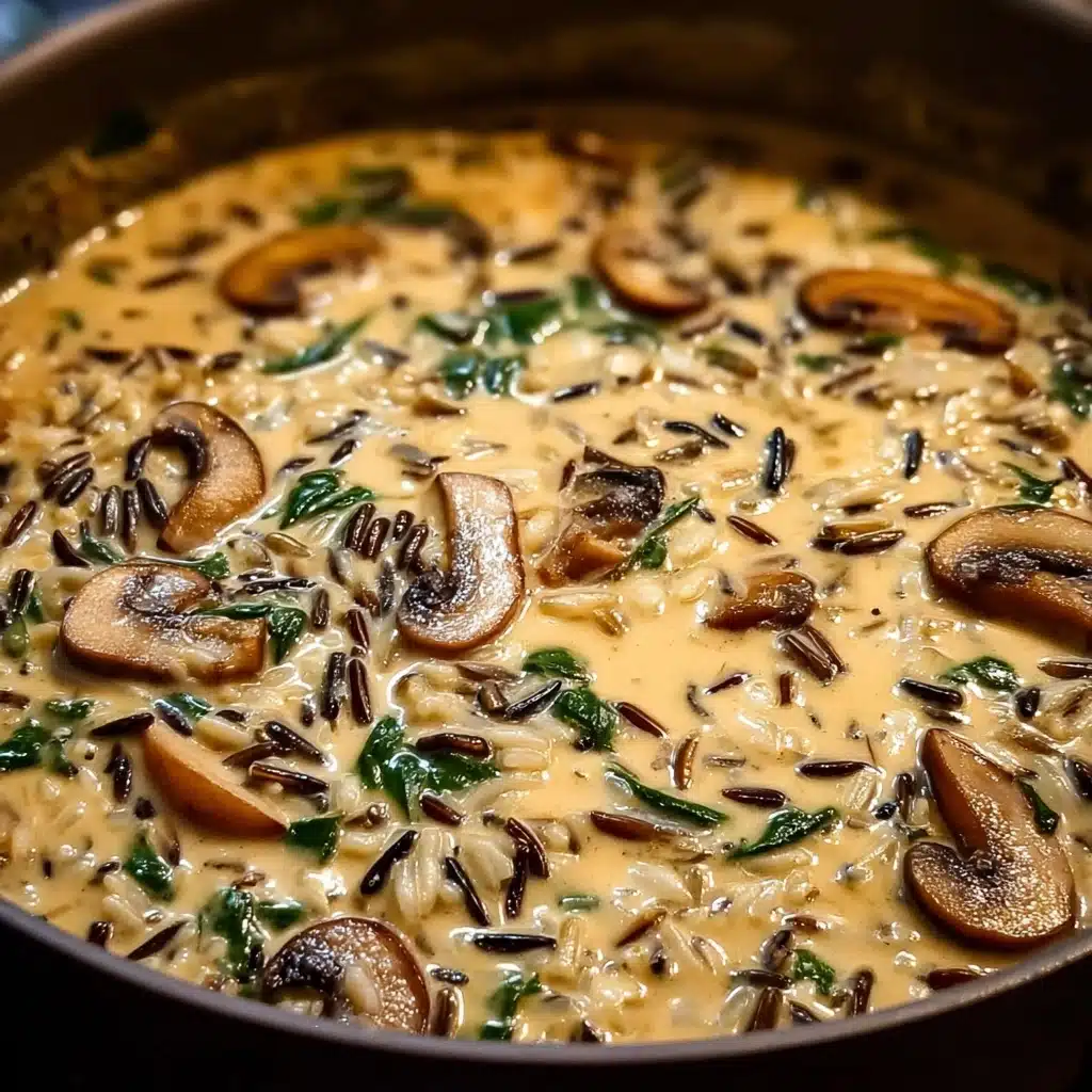 Indulge in Creamy Wild Rice and Mushroom Soup Delight Recipe - Recipe Image