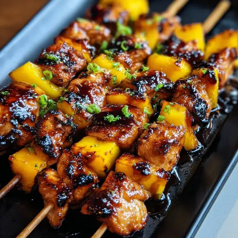 Hawaiian Chicken Skewers Recipe