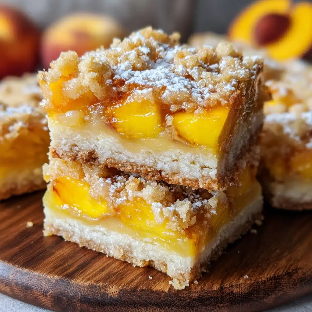 Heavenly Summer Peach Bars Recipe - Recipe Image