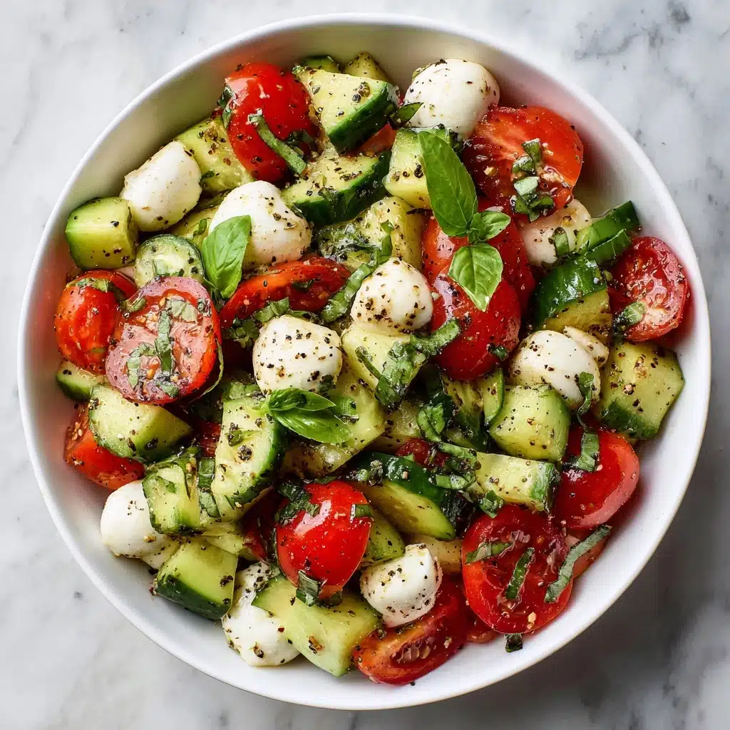 Cucumber Caprese Salad Recipe - Recipe Image