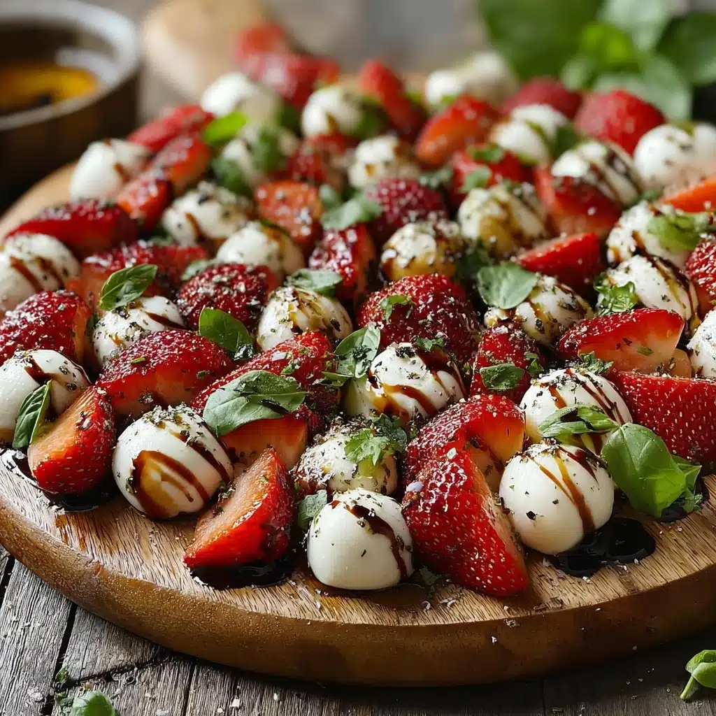 Balsamic Strawberry Caprese Recipe - Recipe Image
