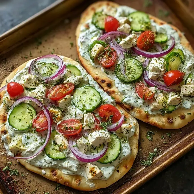Tzatziki Chicken Pizza Recipe