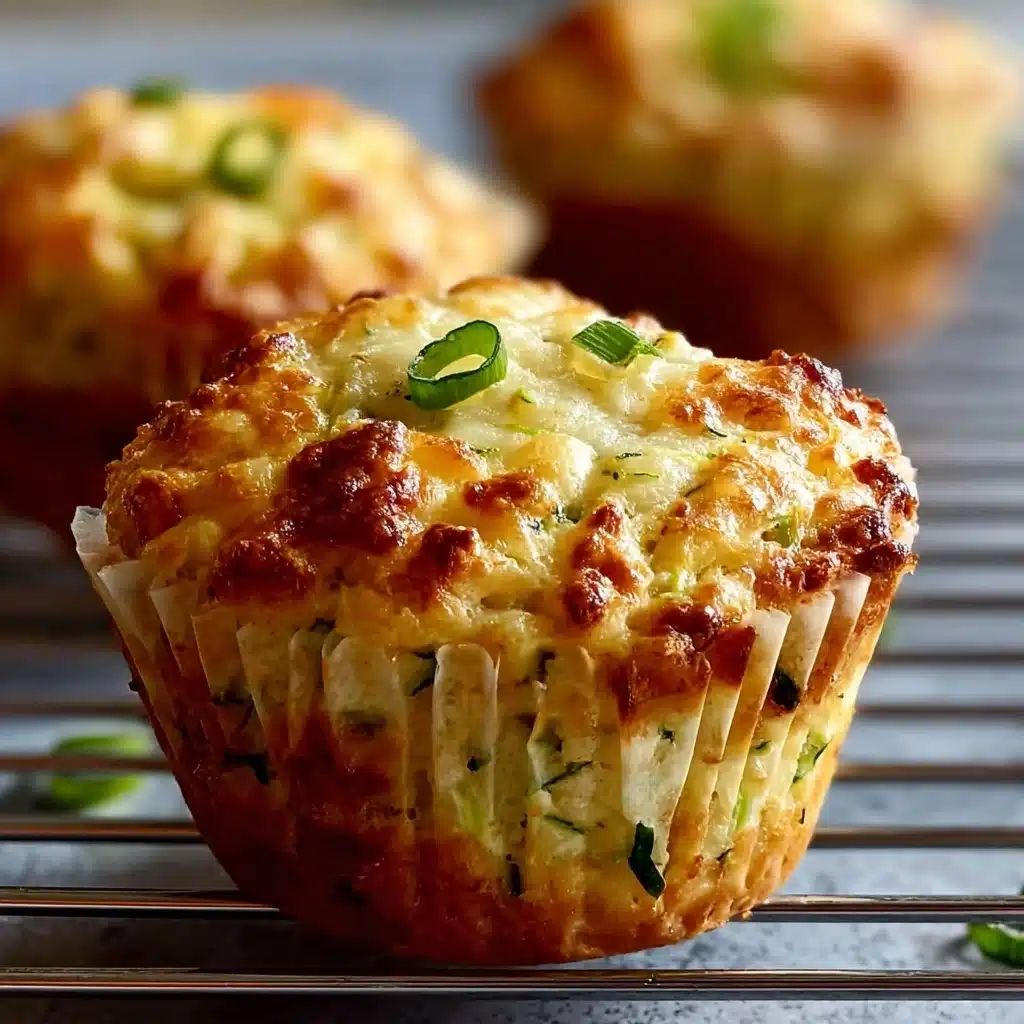 Crispy Parmesan Zucchini Potato Muffins Recipe - Recipe Image