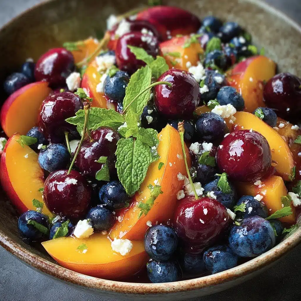 Blueberry Peach Feta Salad Recipe - Recipe Image