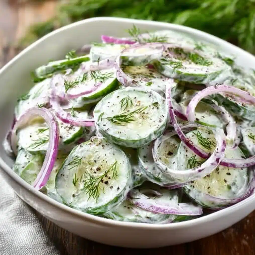 Creamy Cucumber Salad Recipe