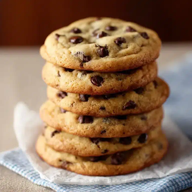 Perfect, Soft and Chewy Chocolate Chip Cookies Recipe