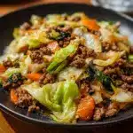 Chinese Ground Beef and Cabbage Stir-Fry Recipe