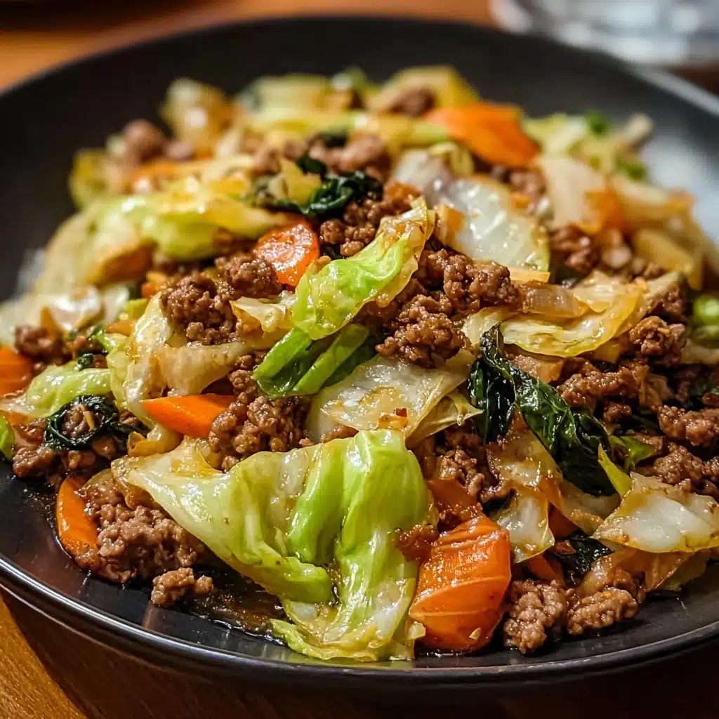 Chinese Ground Beef and Cabbage Stir-Fry Recipe - Recipe Image