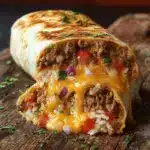 Taco Bell Inspired Beefy Melt Burrito Recipe