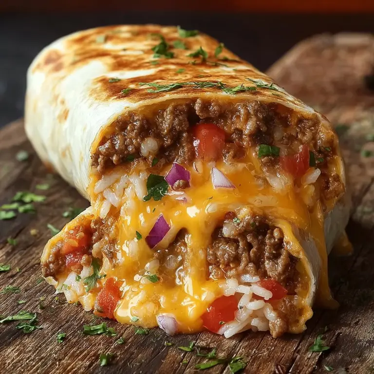 Taco Bell Inspired Beefy Melt Burrito Recipe