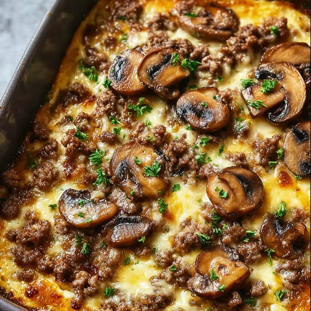 Hamburger Mushroom Bake Recipe